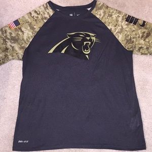 Nike Carolina Panthers Womens Dri-Fit Tee.